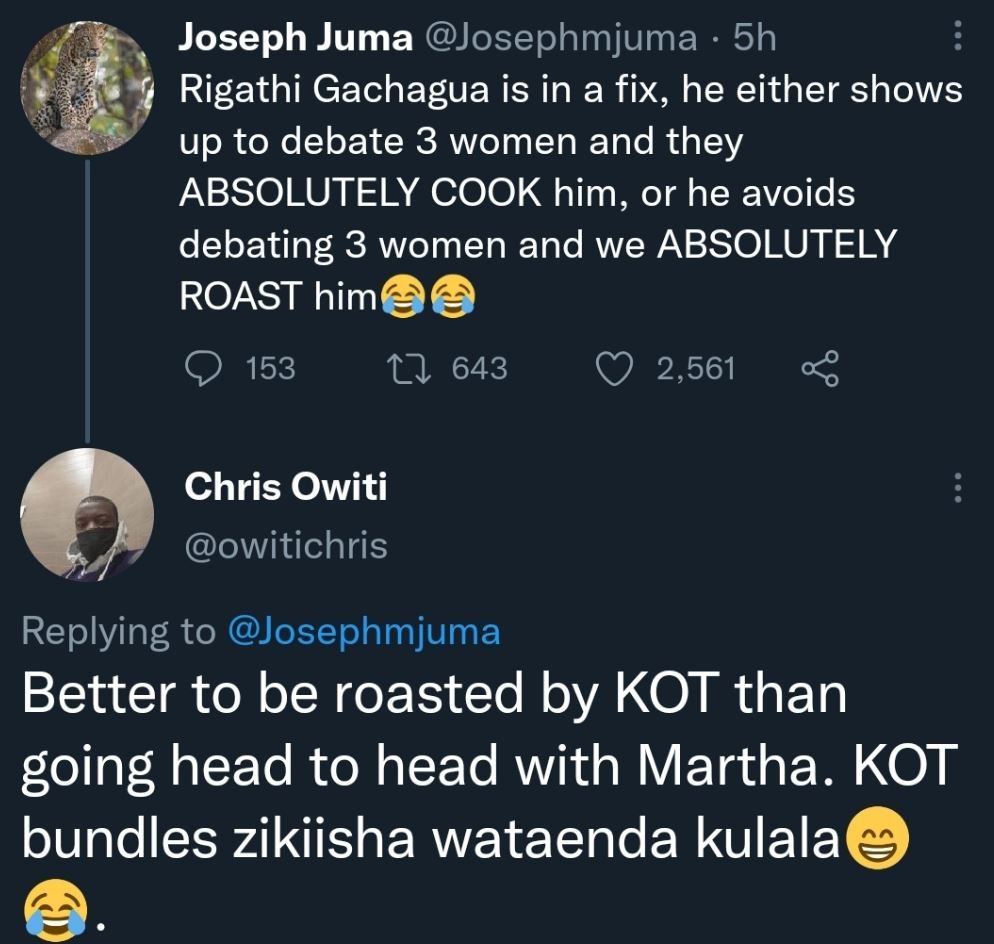 Joseph juma josephmjuma 5h rigathi gachagua is in a fix, he either shows up to d