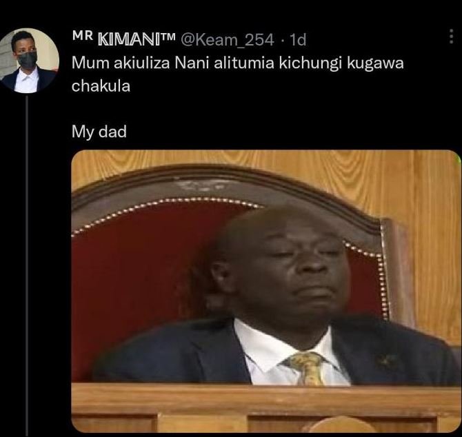 Mr kimanitm keam_254 id mum akiuliza nani alitumia kichungi kugawa chakula my da