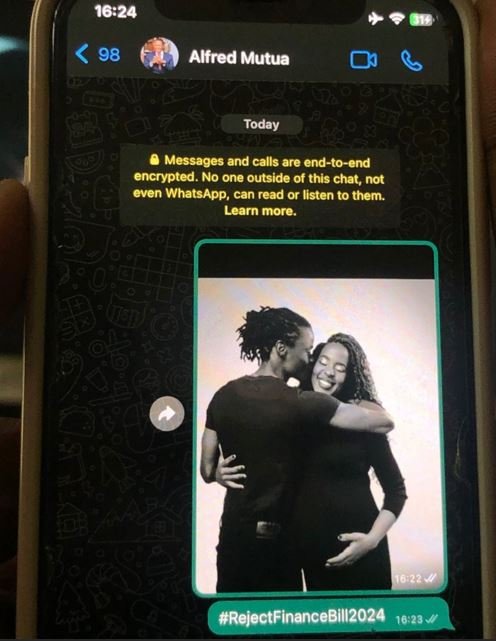 1624 98 alfred mutua 0 today messages and calls are endtoend encrypted. no one o