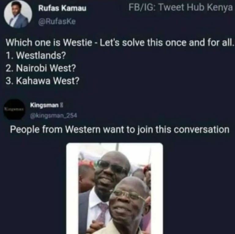 Rufas Kamau Rufaske FBIG Tweet Hub Kenya Which one is Westie Let's solve this on