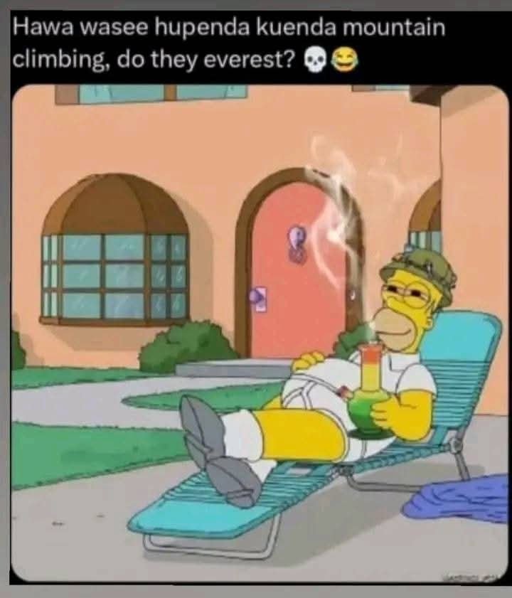 Hawa wasee hupenda kuenda mountain climbing do they everest?