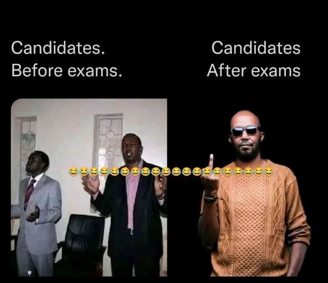 Candidates . before exams. candidates after exams