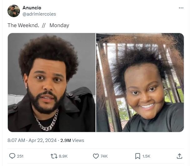 Anuncio adrimiercoles the weeknd. l monday 8.07 am apr 22, 2.9m views 0 251 tl .