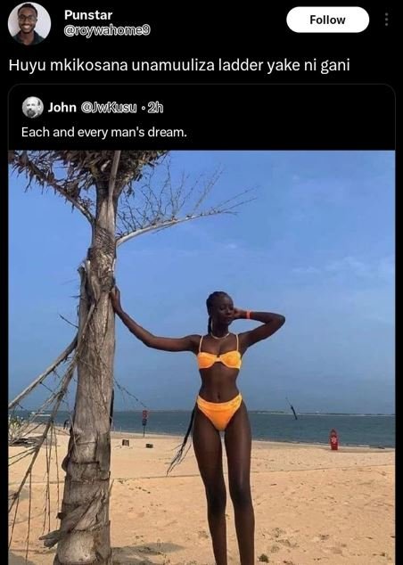 Punstar 7mwahmag follow huyu mkikosana unamuuliza ladder yake ni gani john vkusy