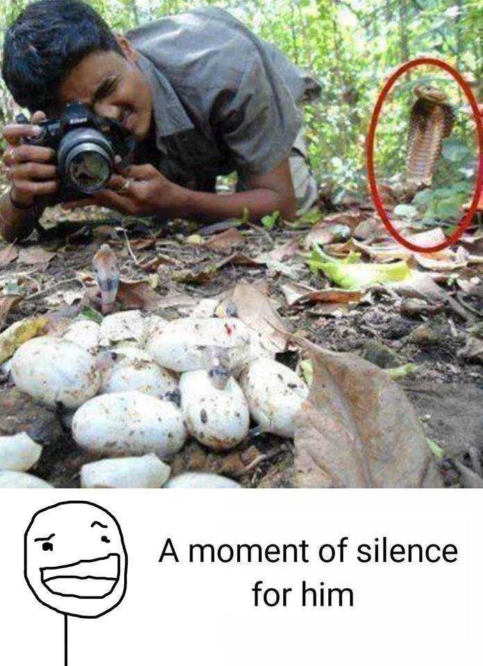 A moment of silence for him