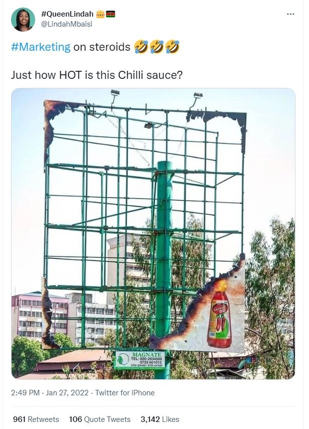 QueenLindah LindahMbaisi Marketing on steroids 941 Just how HOT is this Chilli s