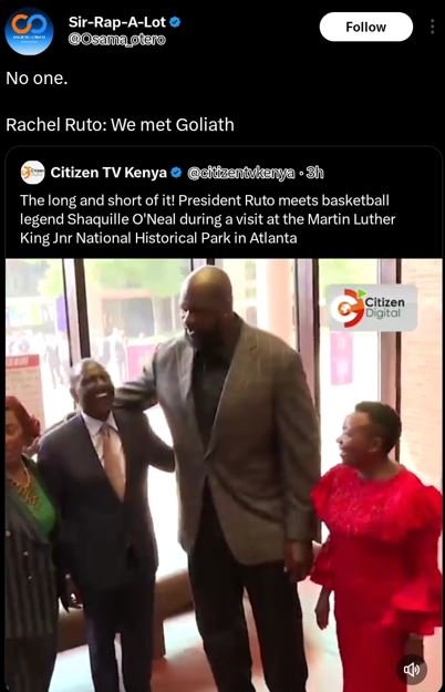 Sirrapalot 0saaito follow no one. rachel ruto we met goliath citizen tv kenya di