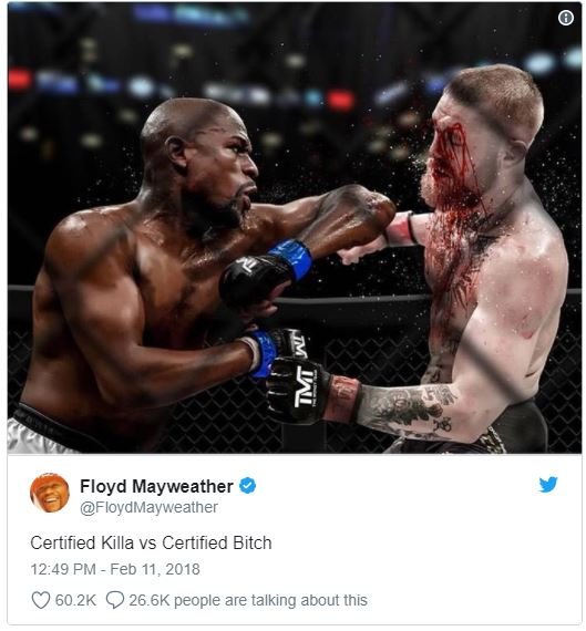 7 floyd mayweather floydmayweather certified killa vs certified bitch 12.49 pm f