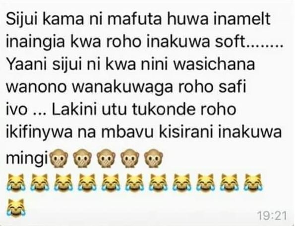 Sijui kama ni mafuta huwa inamelt inaingia kwa roho inakuwa soft. yaani sijui ni