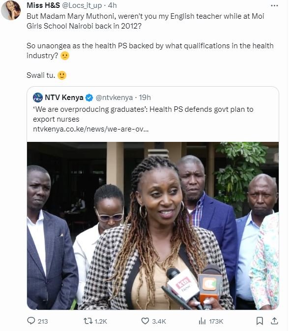 Miss hs locs_it_up 4n but madam mary muthoni, weren't you my english teacher whi