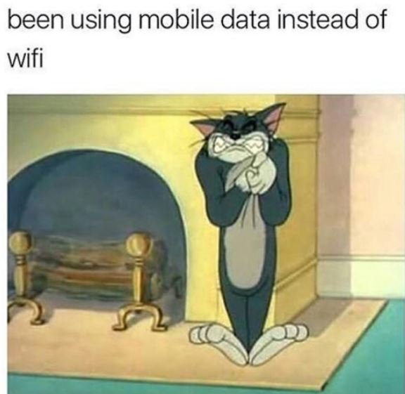 Been using mobile data instead of wifi