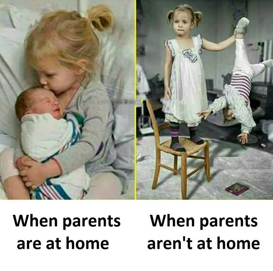 When parents are at home when parents aren'tat home