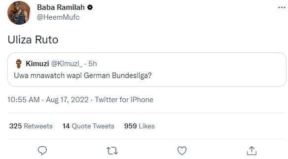 Baba ramilah e heemmufc uliza ruto kimuzi kimuzi _ 5h uwa mnawatch wapi german b