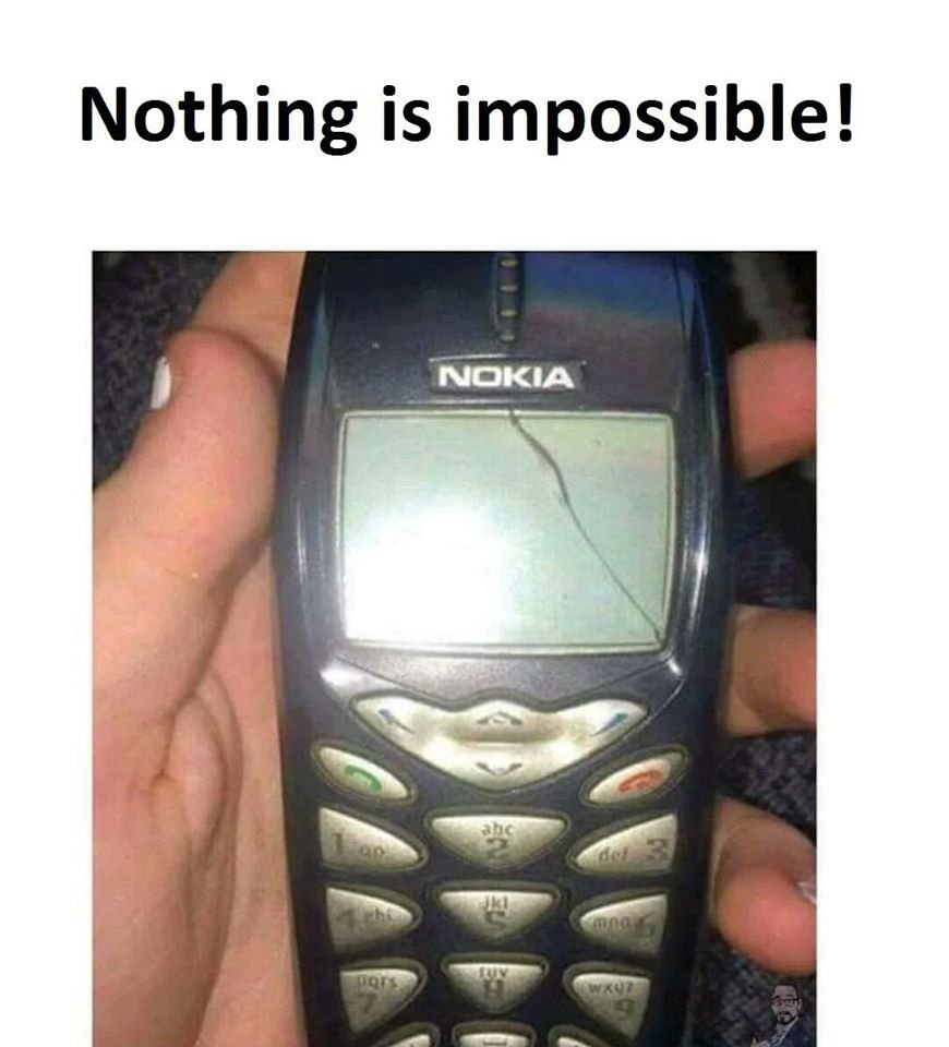 Nothing is impossible! nokia jug