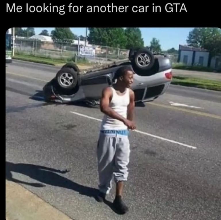 Me looking for another car in gta