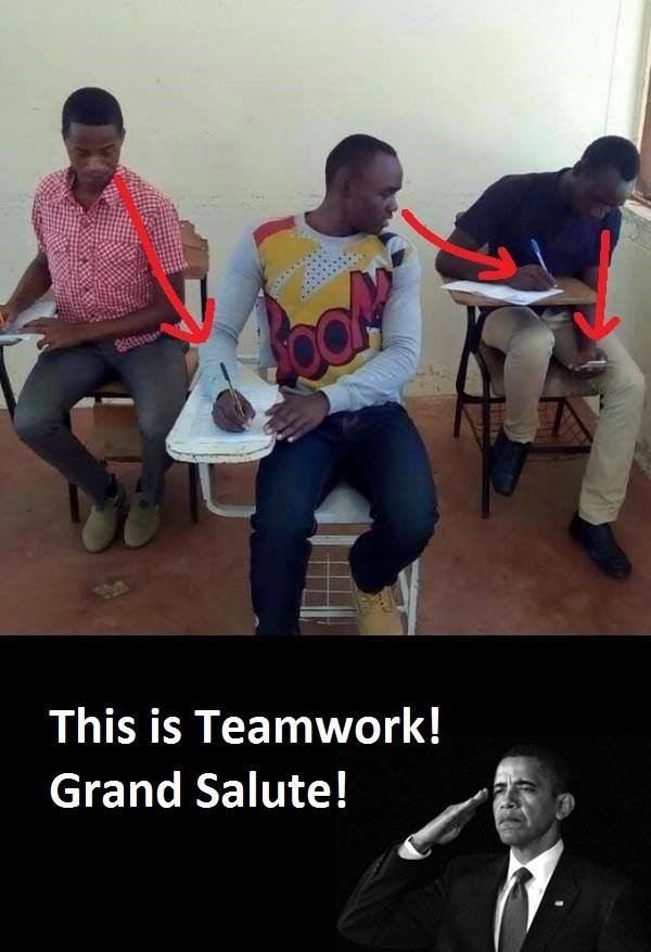 This is teamwork! grand salute!