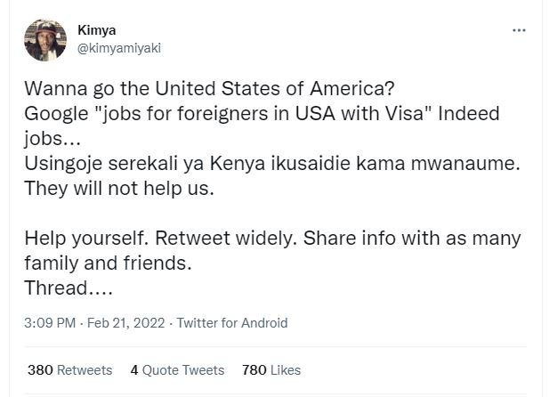 Kimya kimyamiyaki Wanna g0 the United States of America? Google jobs for foreign