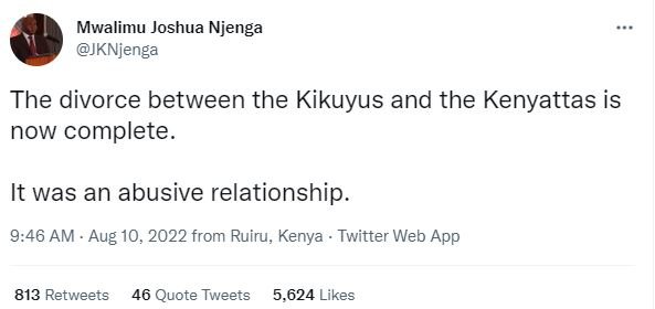 Mwalimu joshua njenga jknjenga the divorce between the kikuyus and the kenyattas