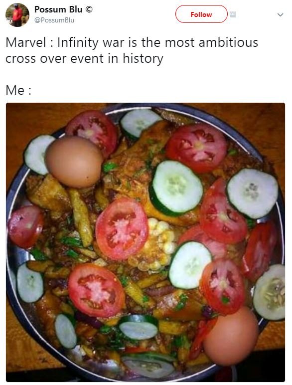 Possum blu possumblu follow marvel infinity war is the most ambitious cross over