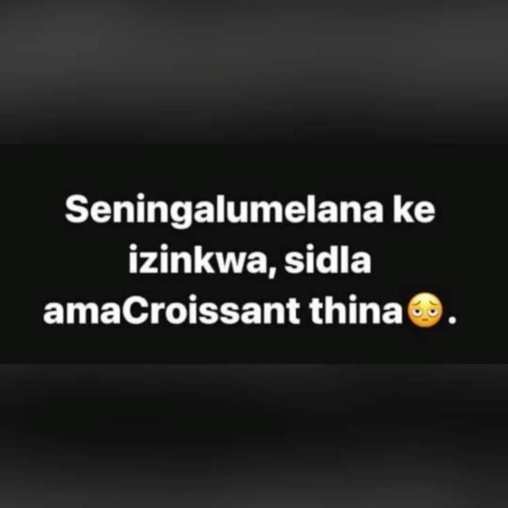Seningalumelana ke izinkwa sidla amacroissant thina
