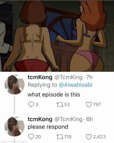 Tcmkong tcmking . 7h replying to aiwabisabi what episode is this tcmkong tcmking