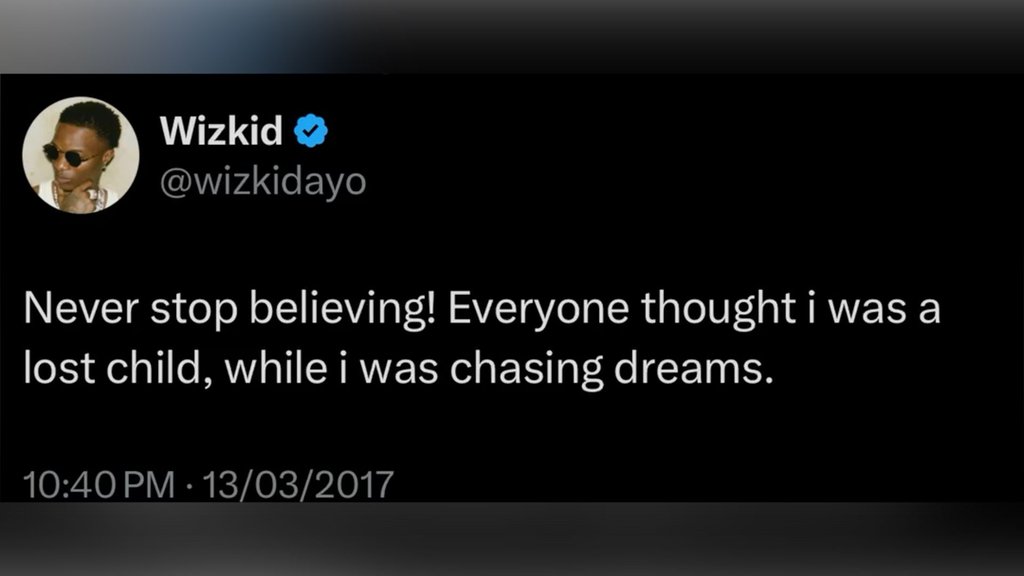 Wizkid wizkidayo never stop believing! everyone thought i was a lost child 9 whi