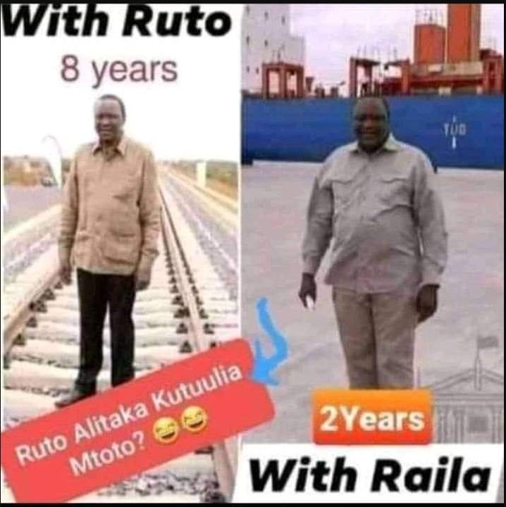 Wifh Ruto 8 years 2Years With Raila Kutuulia Alitaka Ruto Mtoto?