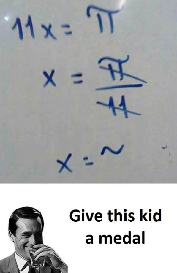 Ax 't x 4 x give this kid a medal