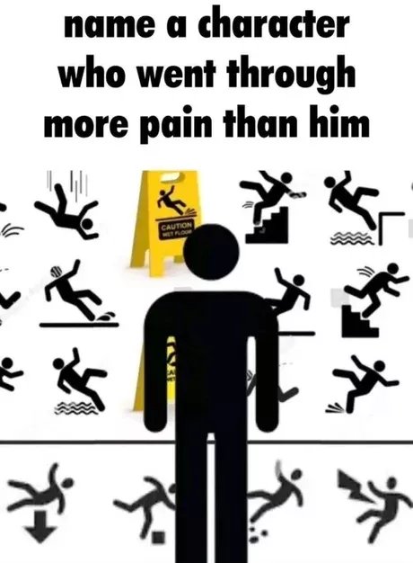Name character who went through more pain than him 5 2 4