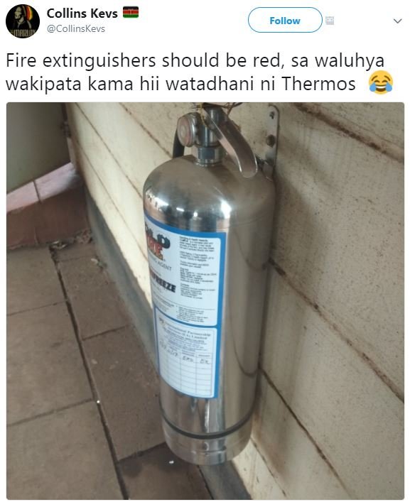 Collins kevs collinskevs follow fire extinguishers should be red sa waluhya waki