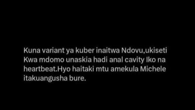Kuna variant ya kuber inaitwa ndovu,ukiseti kwa mdomo unaskia hadi anal cavity i