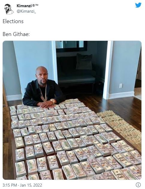 Kimanzi Kimanzi _ Elections Ben Githae 3,15 PM . Jan 15,