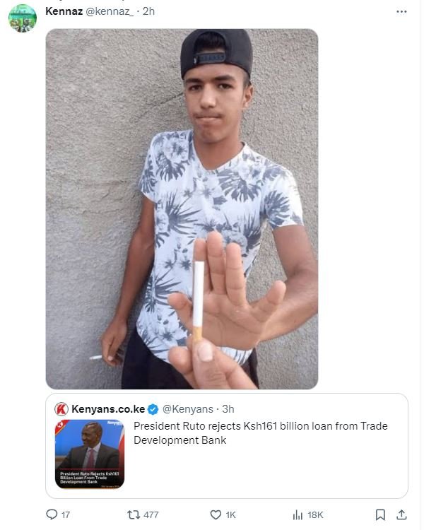 Kennaz kennaz _ 2h kenyans.co.ke kenyans 3h president ruto rejects kshl61 billio