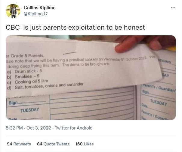 Collins kiplimo kiplimo_c cbc is just parents exploitation to be honest grade 5