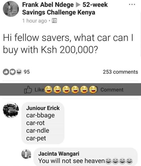 Frank abel ndege 52week savings challenge kenya hour ago hi fellow savers, what