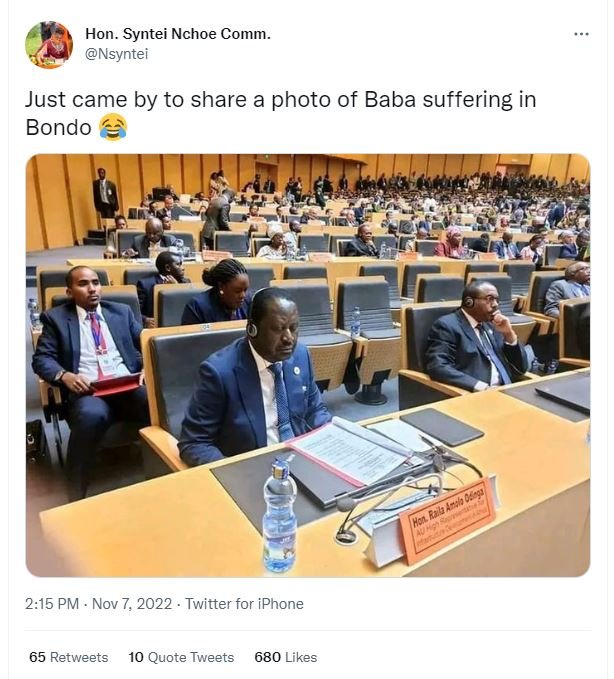 Hon. syntei nchoe comm_ nsyntei just came by to share a photo of baba suffering