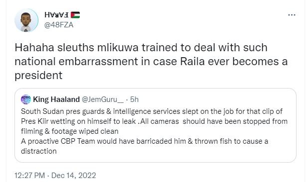 Hyuvi 48fza hahaha sleuths mlikuwa trained to deal with such national embarrassm