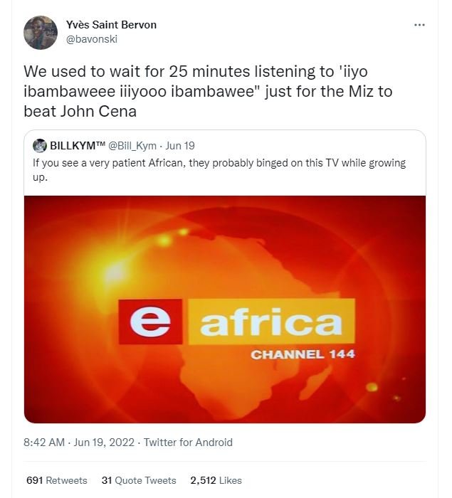 Yvès saint bervon bavonski we used to wait for 25 minutes listening to 'iiyo iba