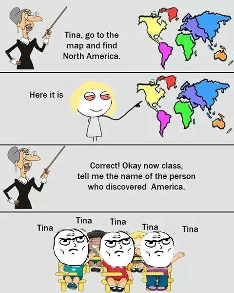 Tina go to the map and find north america here it is correct! okay now class tel