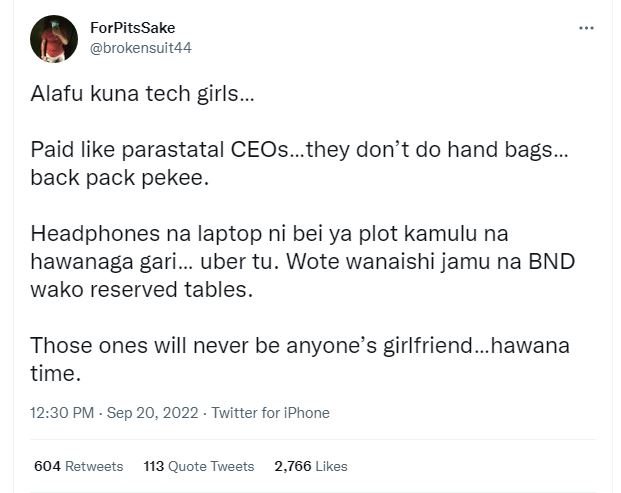 Forpitssake brokensuit44 alafu kuna tech girls_ paid like parastatal ceos.they d