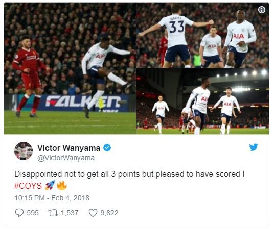 33 alkei victor wanyama victorwanyama disappointed not to get all 3 points but p