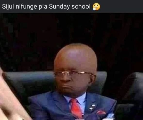 Sijui nifunge pia sunday school