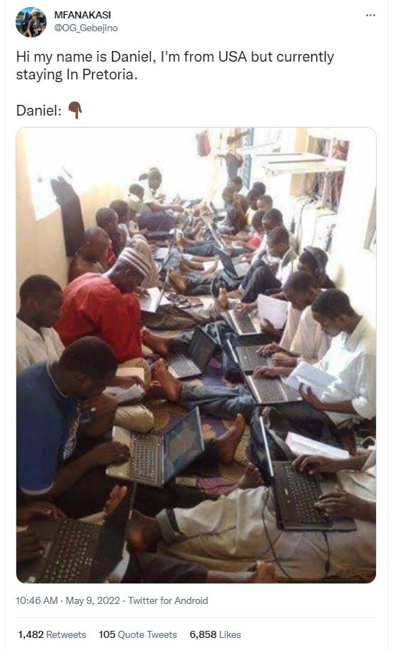 Mfanakasi og_gebejino hi my name is daniel, i'm from usa but currently staying i