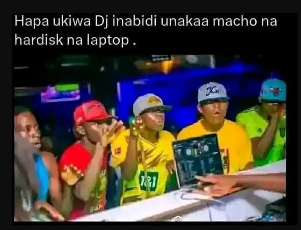 Hapa ukiwa dj inabidi unakaa macho na hardisk na laptop