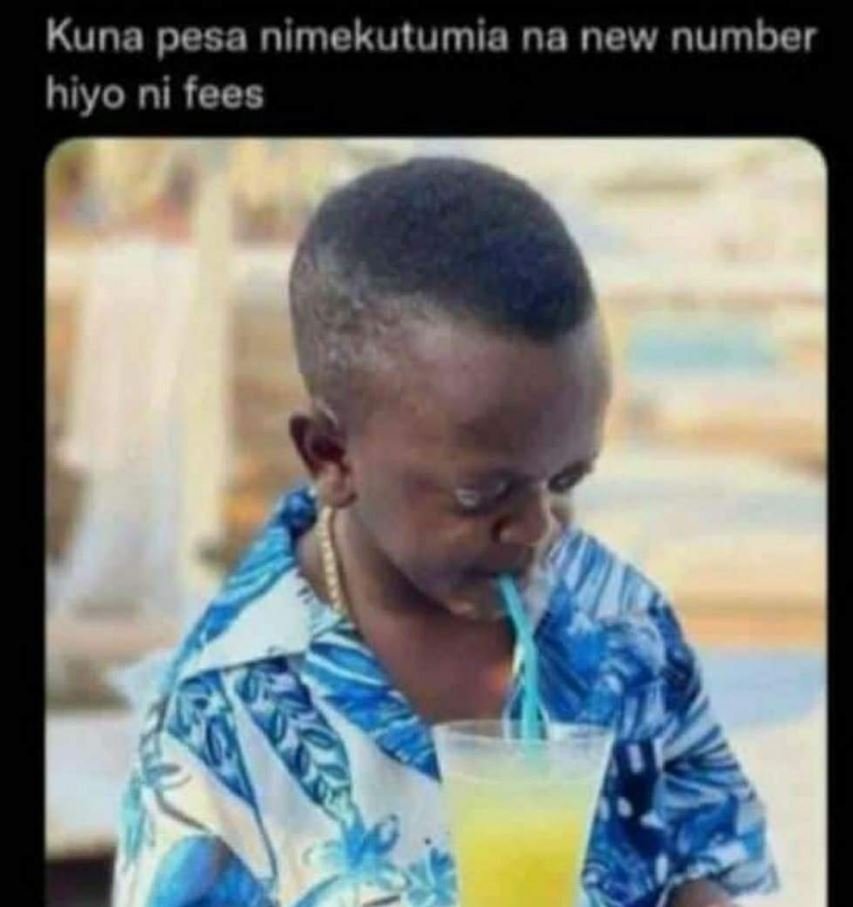 Kuna pesa nimekutumia na new number hiyo ni fees