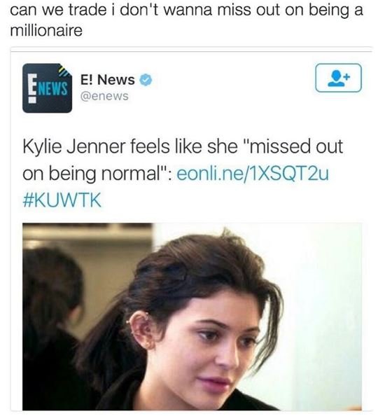 Can we trade don't wanna miss out on being millionaire e! news 'news enews kylie