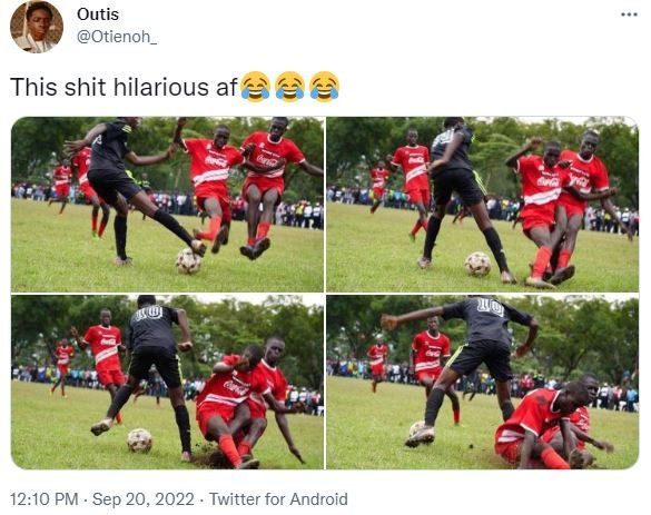 Outis otienoh _ this shit hilarious af 12.10 pm sep 20, twitter for android