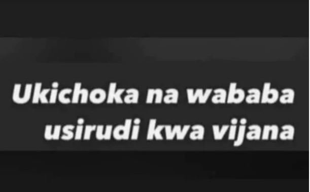 Ukichoka na wababa usirudi kwa vijana