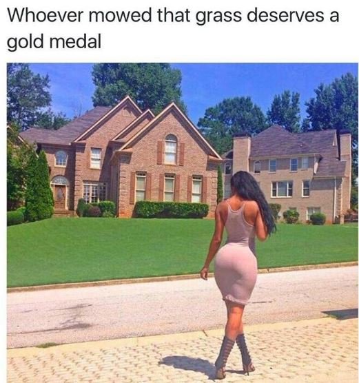 Whoever mowed that grass deserves a gold medal
