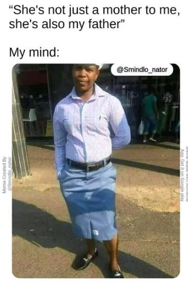 She's not just a mother to me she's also my father My mind Smindlo nator